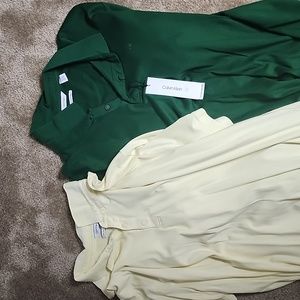 2 mens XXL Calvin Kline Polo's(liquid touch)